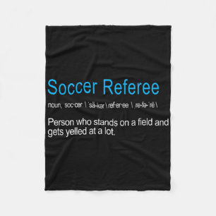Best Hilarious Soccer Referee Definition Funny Gif Fleece Blanket