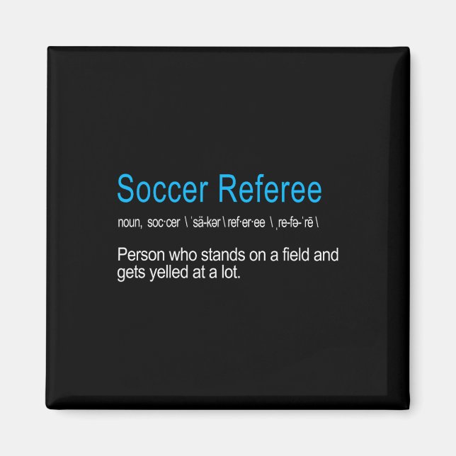 Best Hilarious Soccer Referee Definition Funny Gif Magnet (Front)