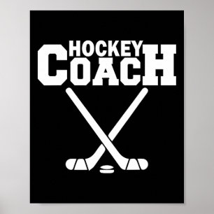 Best Hockey Coach Ever Proud Sports Team Mentor Mo Poster