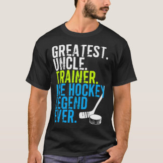 Best Hockey Uncle Coach Family Sports T-Shirt