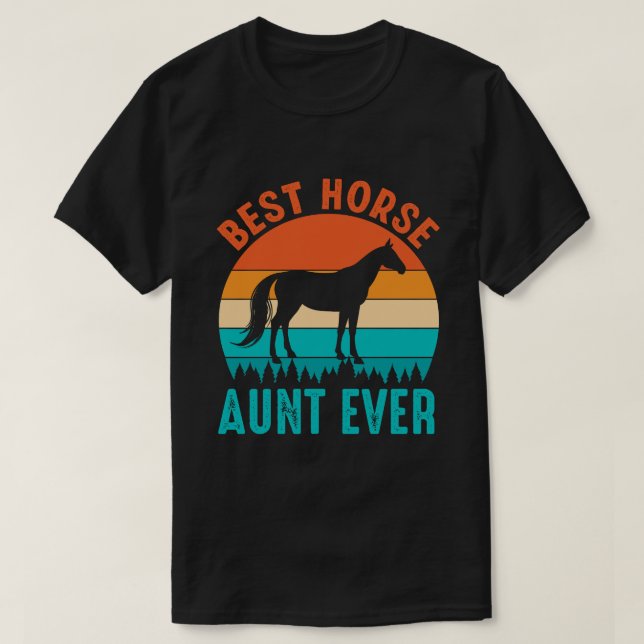 Best Horse AUNT EVER Vintage T-Shirt (Design Front)
