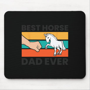 Best Horse Dad Ever Equestrian Father Horseback Ri Mouse Pad