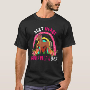 Best Horse Mother In Law Ever Cute Horse Bow Tie F T-Shirt