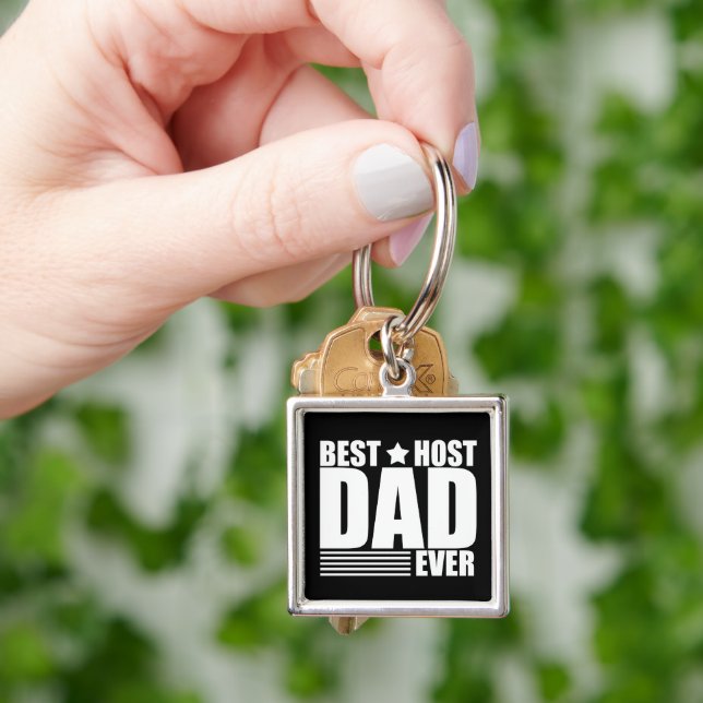 Best host dad ever happy fathers day gift ideas key ring (Hand)
