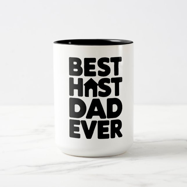 Best Host Dad Ever Two-Tone Coffee Mug (Center)