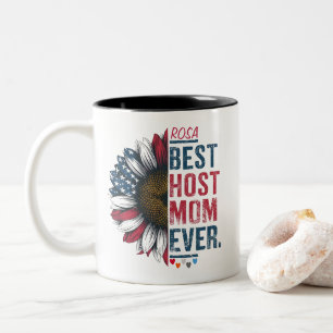 Best Host Mom Ever,Host Family host mom  Two-Tone Coffee Mug