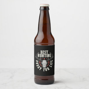Best Hunting Buddy For Life Beer Bottle Label