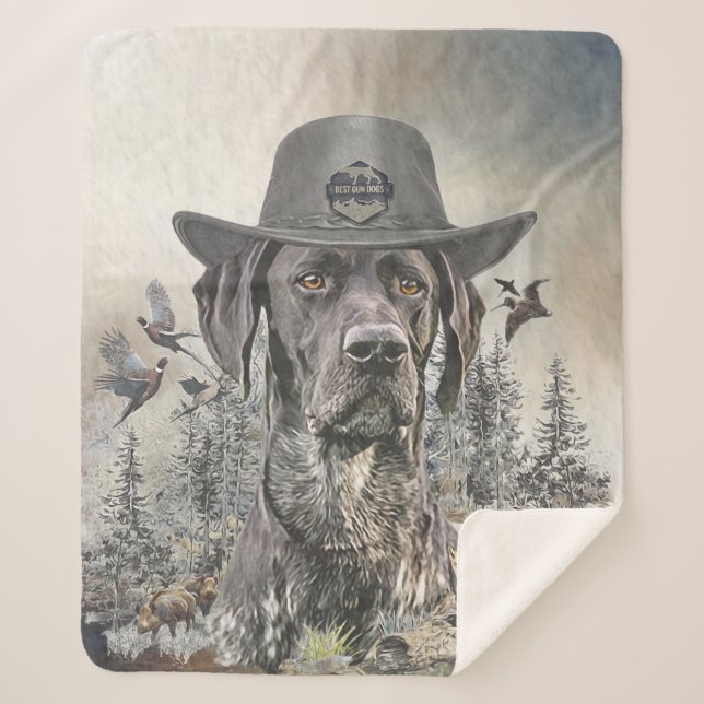 Best Hunting Dogs (GSP)    Sherpa Blanket (Front)