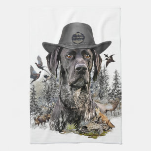 Best Hunting Dogs (GSP) Tea Towel