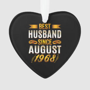 Best Husband 1968 Meaningful 52nd Anniversary Ornament