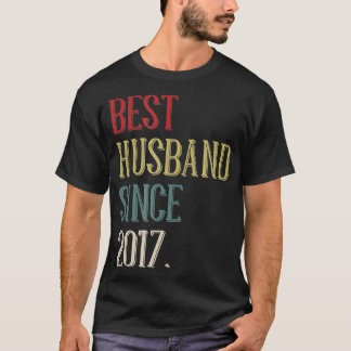 Best Husband 2017 5 Year 5th Wedding Anniversary f T-Shirt