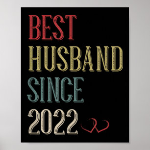 Best Husband 2022 3 Year 3rd Wedding Anniversary F Poster