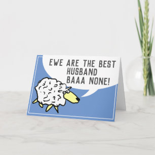 Best Husband Bar None - Sheep Pun Card