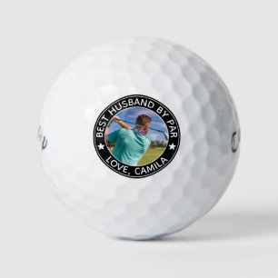 Best Husband by Par Personalised Photo & Name Golf Balls