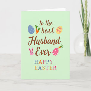 Best Husband Easter Greeting Card