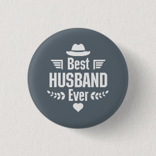 Best husband ever 3 cm round badge