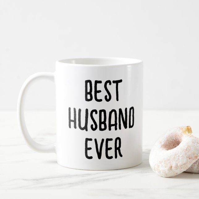 Best Husband Ever Gifts from Wife Birthday Funny Coffee Mug (With Donut)