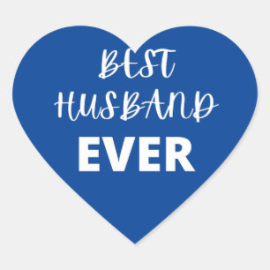 Best Husband Ever Heart Sticker