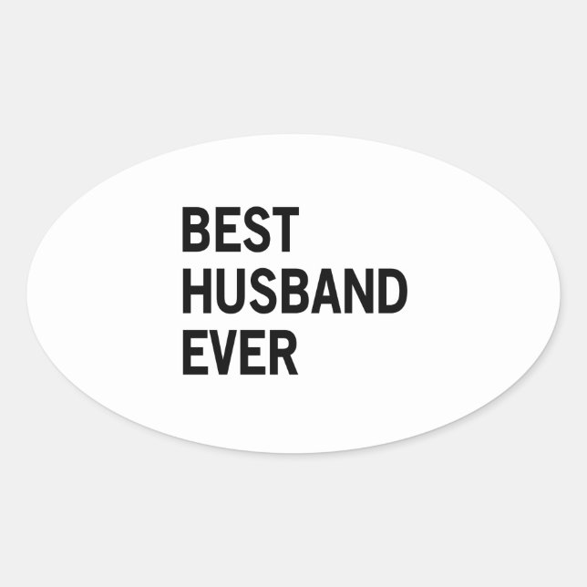 Best Husband Ever Oval Sticker (Front)