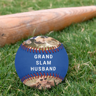 Best Husband Ever Personalised Photos Blue Baseball