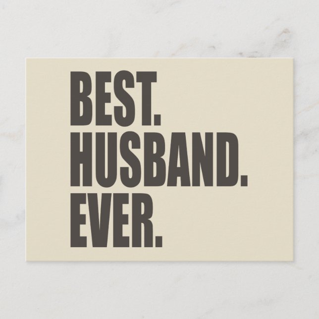 Best. Husband. Ever. Postcard (Front)