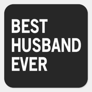 Best Husband Ever Square Sticker