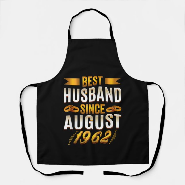 Best Husband Funny 58th Anniversary Apron (Front)