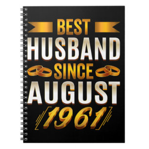 Best Husband Funny 59th Anniversary Parents Notebook