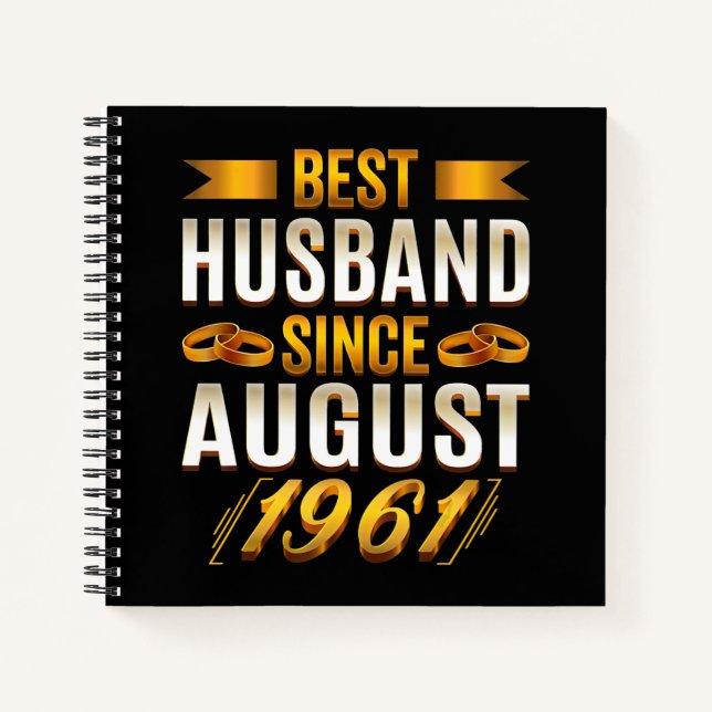 Best Husband Funny 59th Anniversary Parents Notebook (Front)