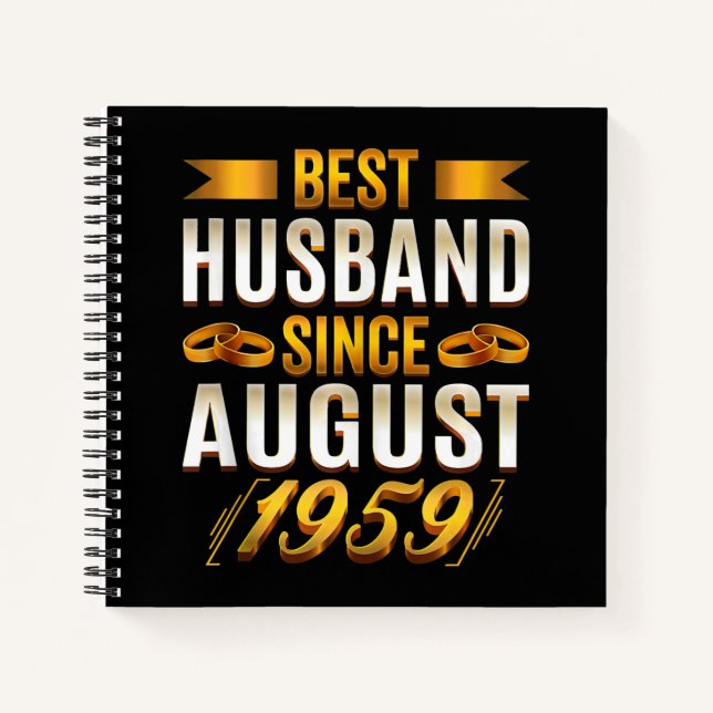 Best Husband Funny Anniversary Parents Notebook (Front)