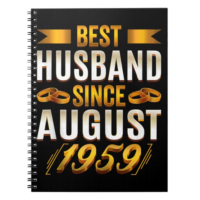 Best Husband Funny Anniversary Parents Notebook (Front)