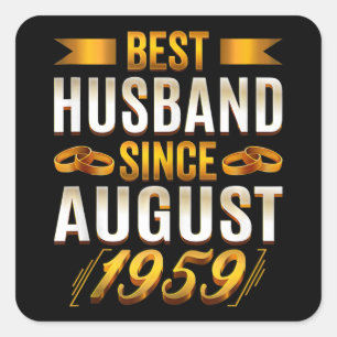 Best Husband Funny Anniversary Parents Square Sticker