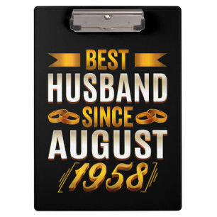 Best Husband FunnyAnniversary Mum Dad Clipboard