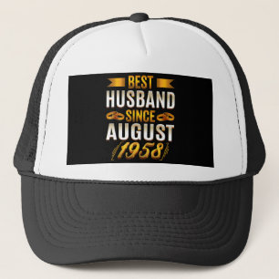 Best Husband FunnyAnniversary Mum Dad Trucker Hat