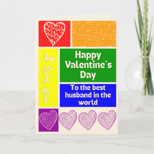 Best Husband LGBT Pride Themed Valentine Card