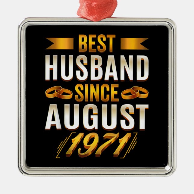 Best Husband Meaningfull Anniversary Parents Metal Ornament (Front)