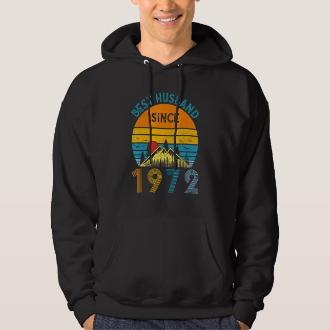 Best Husband Since 1972 50th Wedding Anniversary V Hoodie (Front)