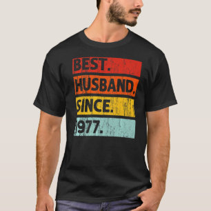 Best Husband Since 1977 45 Years 45th Wedding Anni T-Shirt