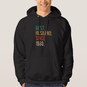 Best Husband Since 1980 42nd Wedding Aniversary F Hoodie