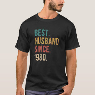 Best Husband Since 1980 42nd Wedding Aniversary F T-Shirt