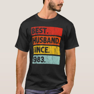 Best Husband Since 1983 39 Years 39th Wedding Anni T-Shirt