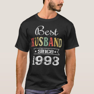 Best Husband Since 1993. 27th wedding anniversary T-Shirt