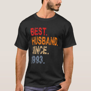 Best Husband Since 1993 29th Wedding Day Anniversa T-Shirt
