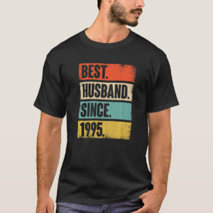 Best Husband Since 1995 27 Year Wedding Anniversar T-Shirt