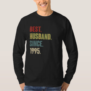 Best Husband Since 1995 27th Wedding Aniversary  R T-Shirt