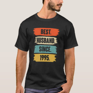 Best Husband Since 1995 Vintage 27th Wedding Anive T-Shirt