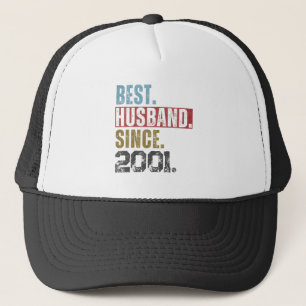 BEST HUSBAND SINCE 2001 PERSONALIZED TRUCKER HAT