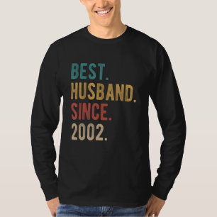 Best Husband Since 2002 20th Wedding Aniversary F T-Shirt