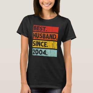 Best Husband Since 2004 18 Years 18th Wedding Anni T-Shirt