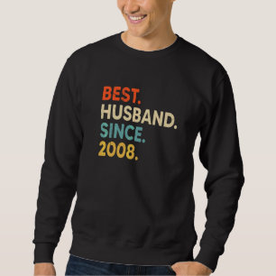Best Husband Since 2008 14th Wedding Aniversary V Sweatshirt